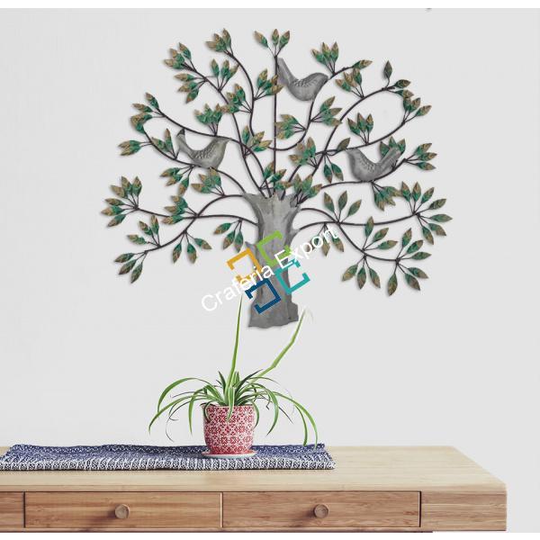 Beautiful tree with sitting bird wall Hanging  Art Sculpture / Gift/ wall decor items