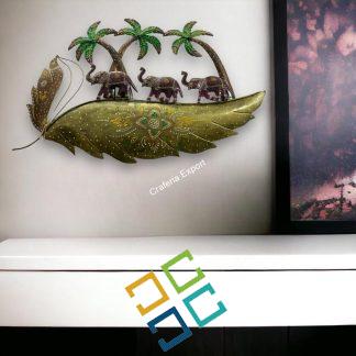 Elephant Wall Sculptures Art Home Décor Metal wall decor living , cafe, office and gifts