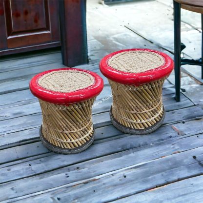 Bamboo mudda stools