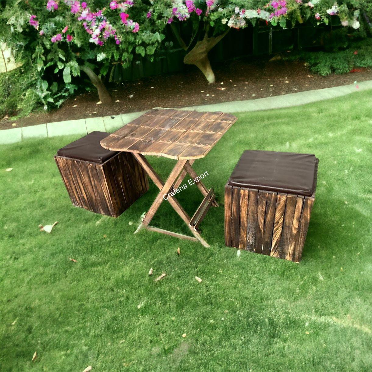 Wooden Stool And Table Natural Wood Logs Best Used as Bedside Tea Coffee Plants Table for Bedroom Living Room Outdoor Garden Light Weight Table