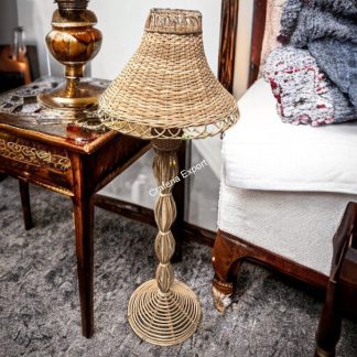 handcrafted cane Rattan lampshade