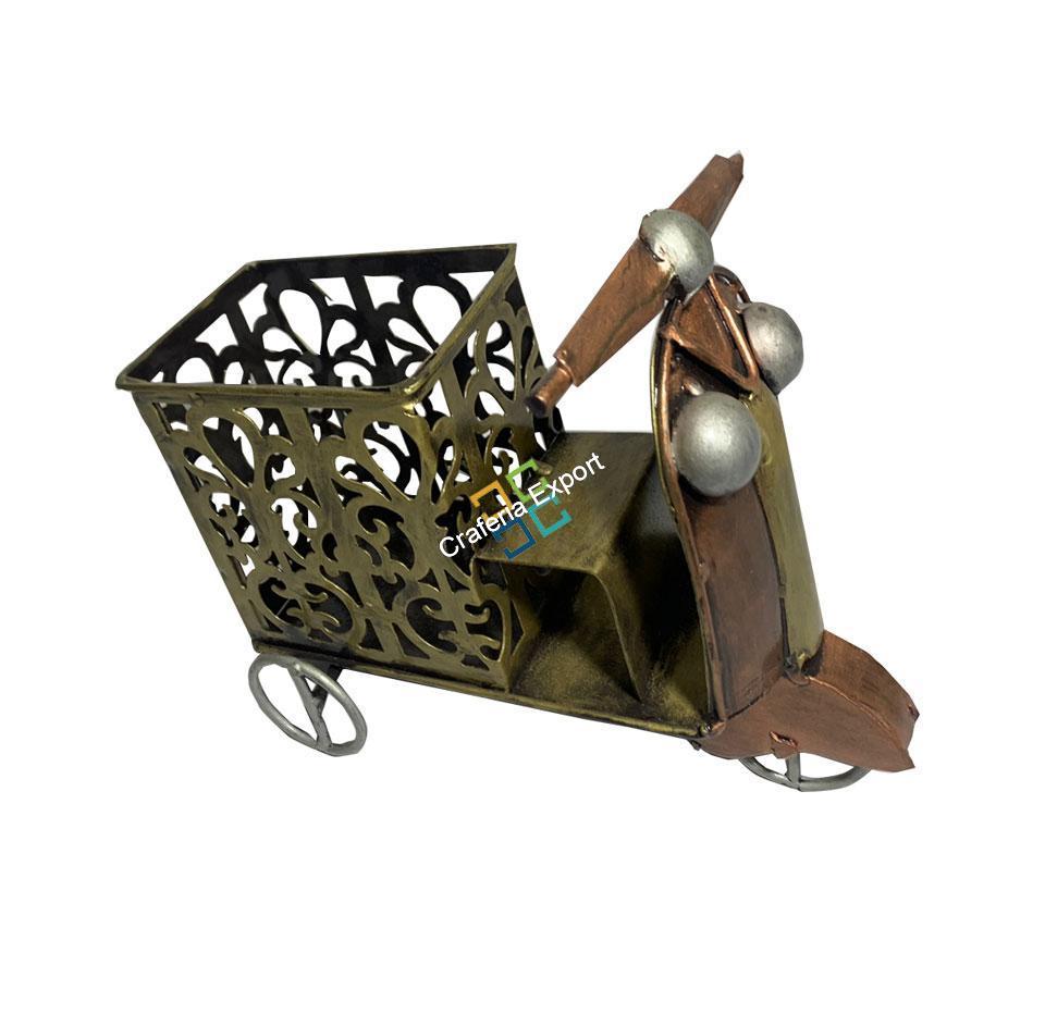 Antique Scooter Shape Pen Pencil Holder Showpiece | Home office Table Organizer | Table top decorations Gift Ascents