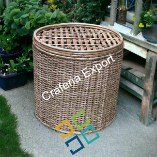 Rattan Cane Sitting Stool/ Side Table /Round Ottoman for Living Room/Balcony/Garden Home Decor