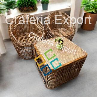 Bamboo Cane Chairs Table | Dinning Set Furniture Outdoor Indoor | Rattan Chair