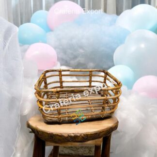 Newborn Baby Posing Cane Bed for Photo Posing / Sitter Basket Infant Girl/Boy Photography props