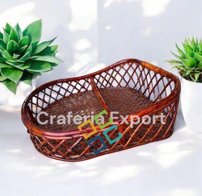 Cane Bamboo basket for gift hamper and storage decor baskets - Image 3