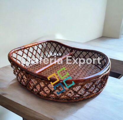 Cane Bamboo basket for gift hamper and storage decor baskets - Image 5