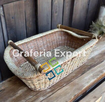 Cane Rattan Baskets for Storage Fruit /Vegetable/Flower for Kitchen/Gift Hamper Decor - Image 2