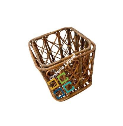Cane Combo Stools for living room/ garden/Round Sitting Stools for Balcony/ Bamboo Stools (16 by 17inch , 14 by 15inch) - Image 6