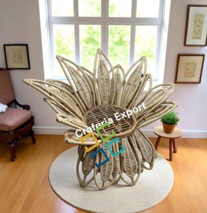 Rattan Cane Flower Chair / Bait Kursi  / Bamboo Decor Chair for Events / Cafe/ Wedding for indoor/outdoor both - Image 7