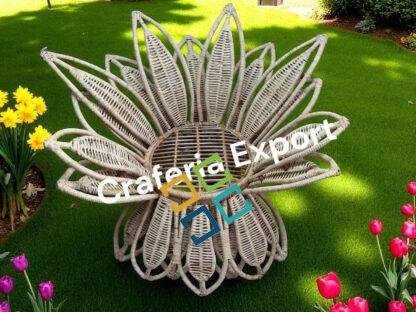 Rattan Cane Flower Chair / Bait Kursi  / Bamboo Decor Chair for Events / Cafe/ Wedding for indoor/outdoor both - Image 3