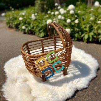 Bamboo Cane Baby Bed for Photography Prop /Cane Pram for Photos / Newborn Baby Photoshoot Cane Bed Prop