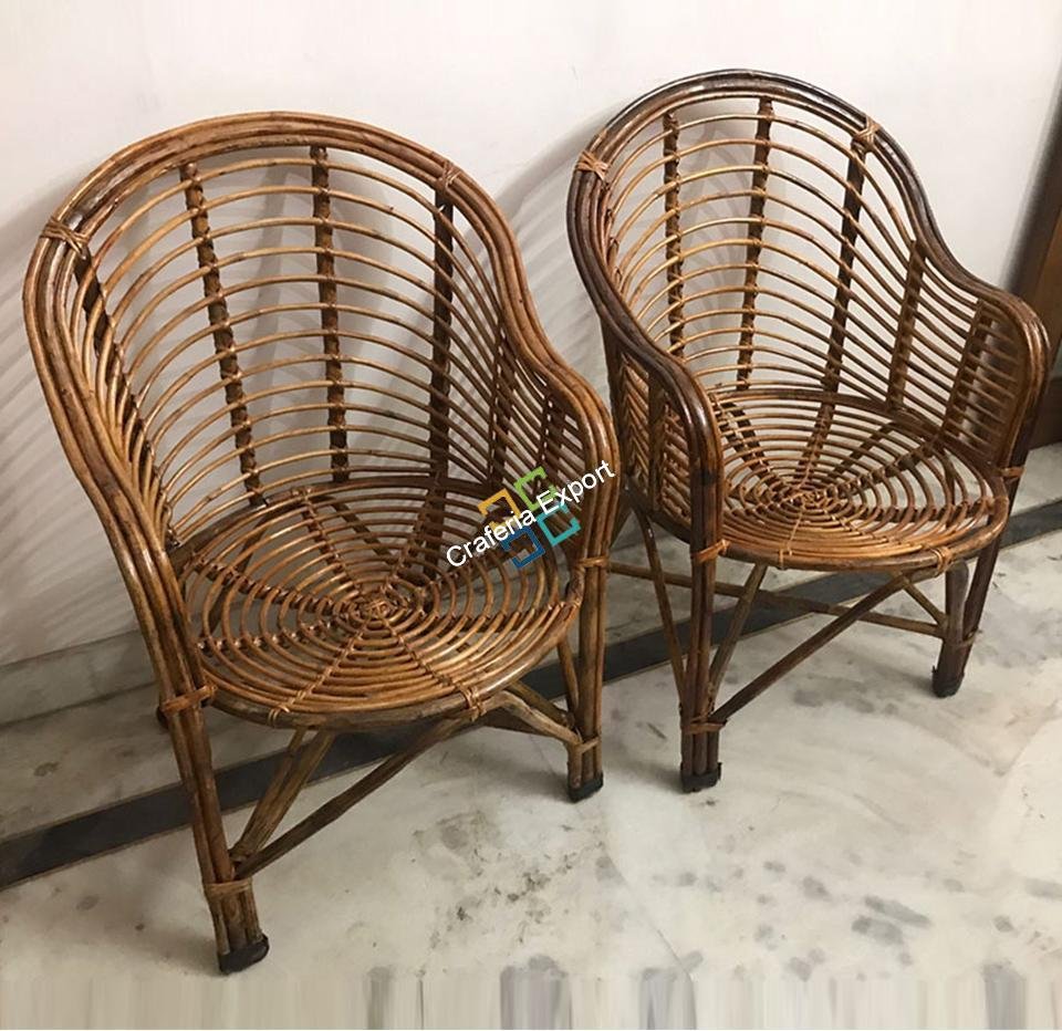 Cane Crafts Handmade Eco-Friendly Chair And Table Set