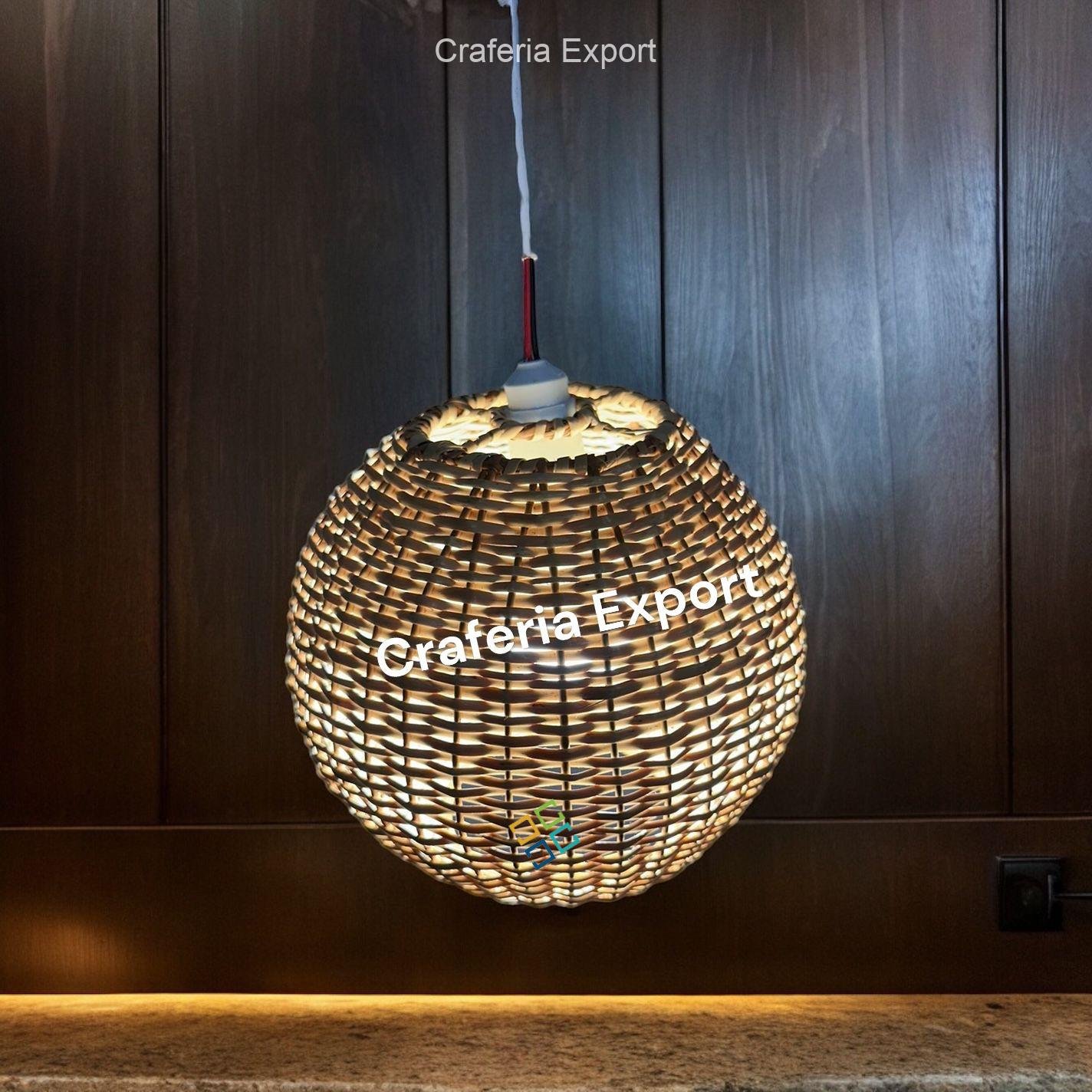 Bamboo wicker Lampshades Hanging | Cane Pendant Light Lamp for indoor outdoor cafe/hotel/restaurants /events