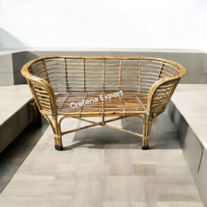 Cane bamboo Pet Bed for Dogs/ Cats | Cane Sofa Bed for Photoshoot