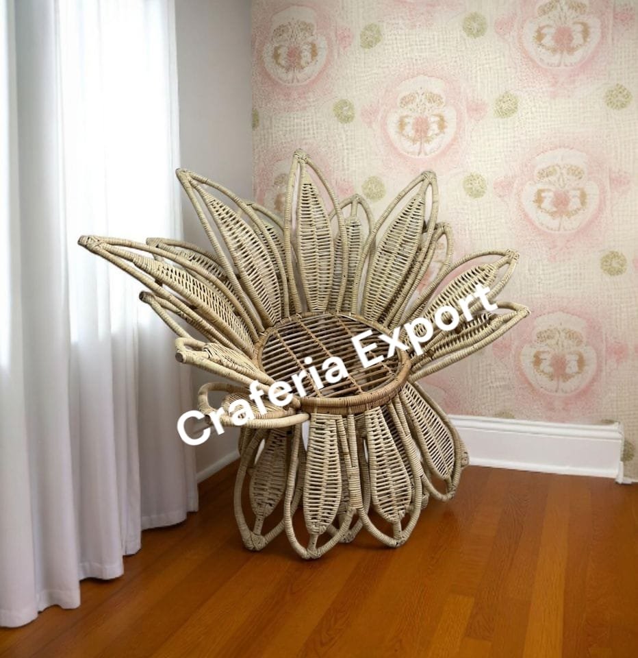 Rattan Cane Flower Chair / Bait Kursi  / Bamboo Decor Chair for Events / Cafe/ Wedding for indoor/outdoor both