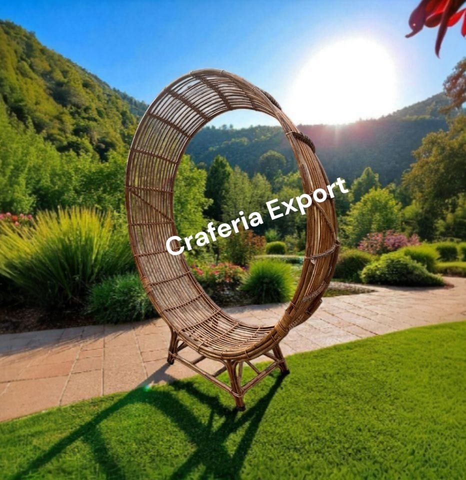 Unique Designer Round  Cane Chair / Bamboo Chair for Cafe/Event/Wedding Party /Chair for Photoshoot Indoor Outdoor