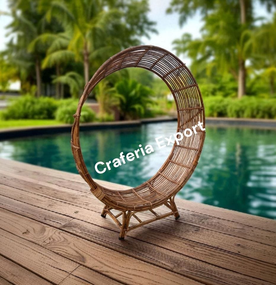 Unique Designer Round  Cane Chair / Bamboo Chair for Cafe/Event/Wedding Party /Chair for Photoshoot Indoor Outdoor