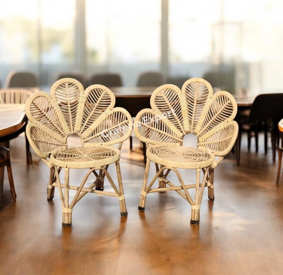 Cane Flower Chairs For Restaurant Event Cafe And Birthday Party Use