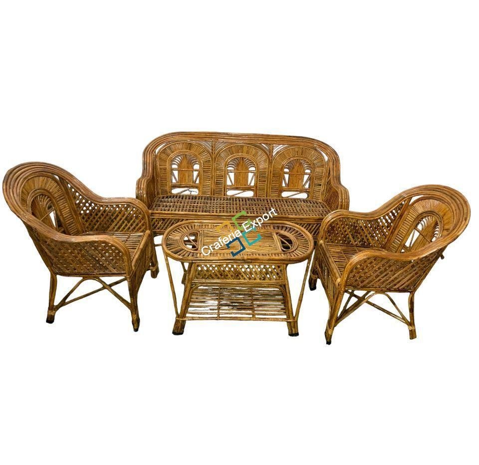 Cane Rattan Wicker Sofa Set Furniture For Living Room