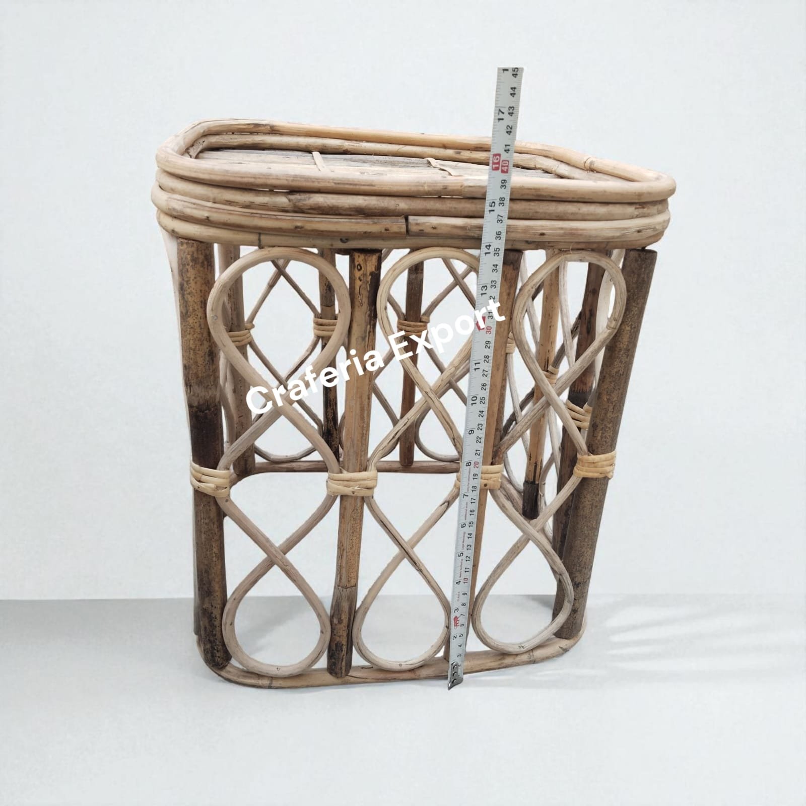 Cane Stool for Home Living Room and Office Set of 2 Stool