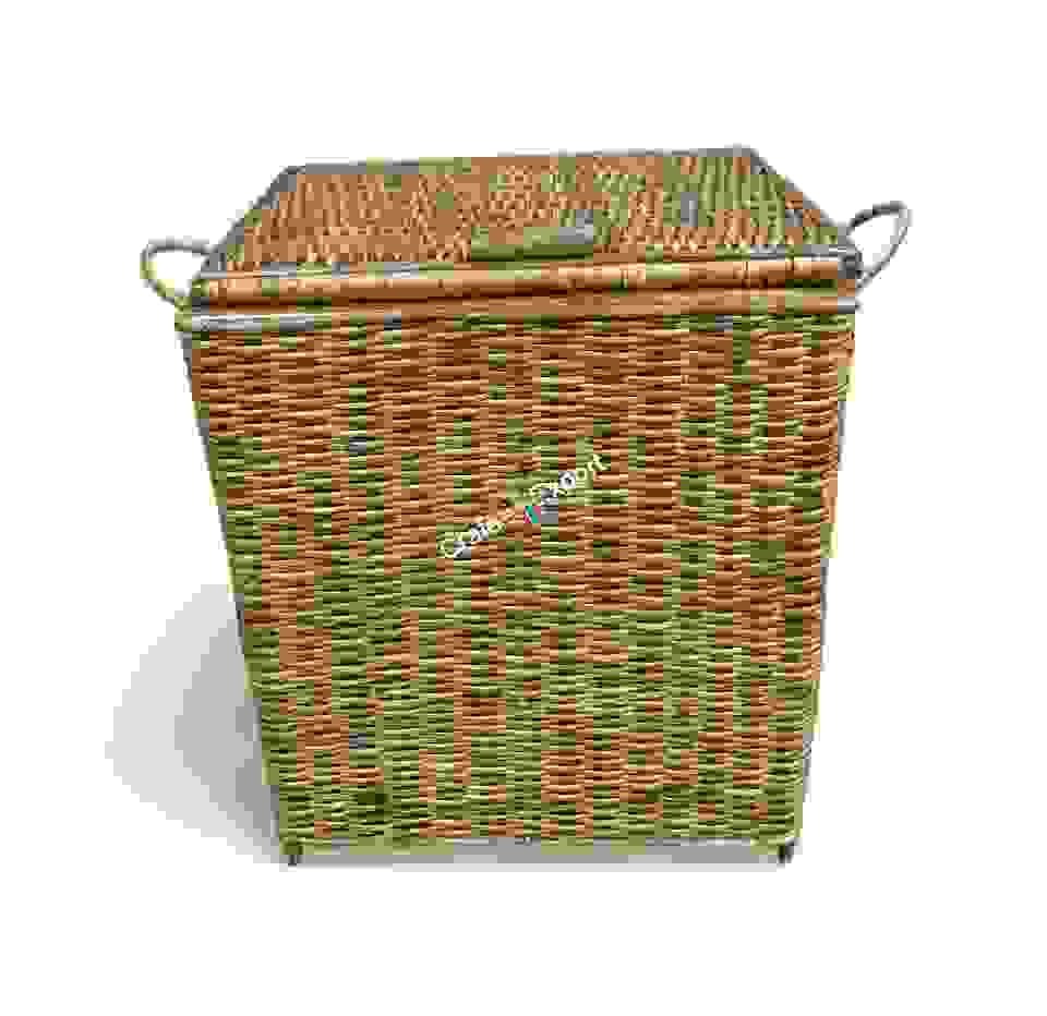 Cane Rattan Laundry Cum Picnic Handcrafted Basket with Lid