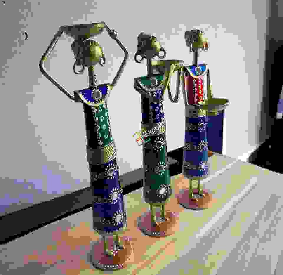 Table Decor Tribal Lady Worker | Showpieces Ladies Doll Figurine Statue For Home Decor