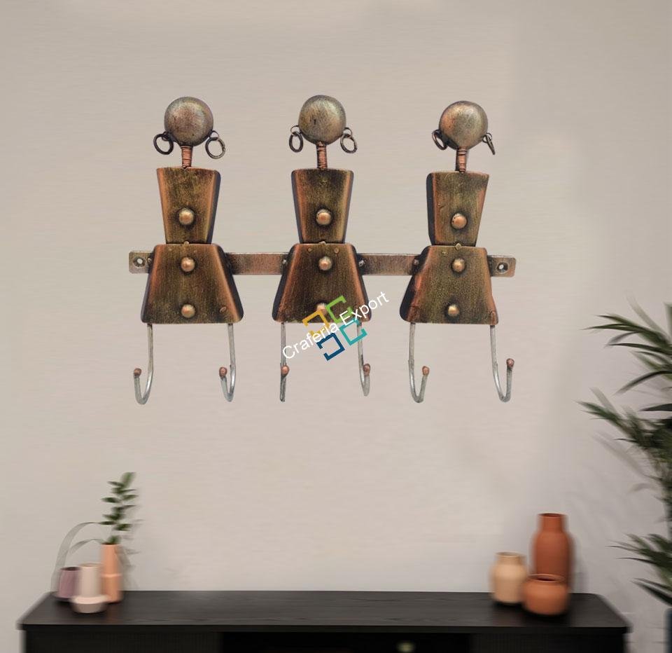 unique Tribal Men key hanger for wall decoration