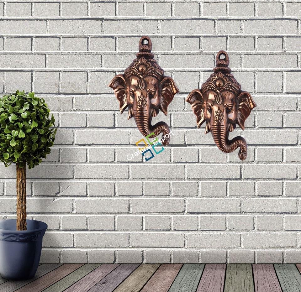 Ethnic Wall hanging metal Ganesha idol showpiece/ gift items