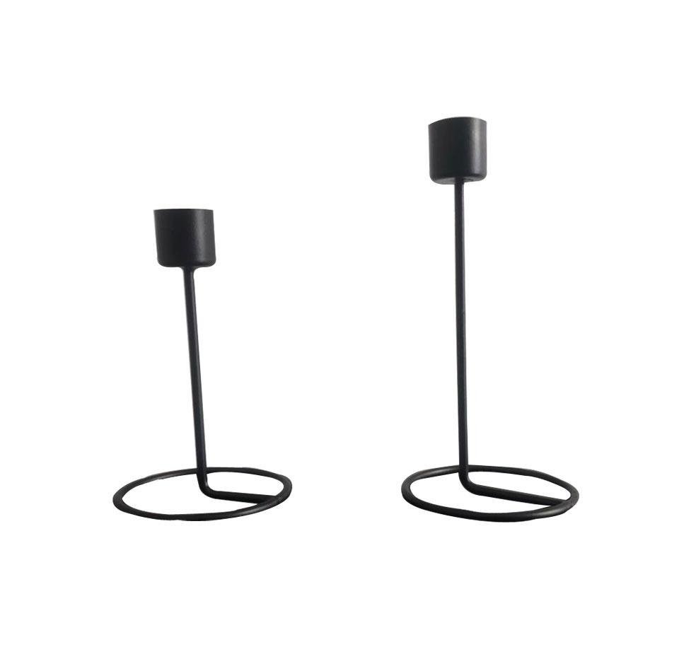 Unique metallic candlestick tealight candle holder stand (set of 2) / gifts purpose