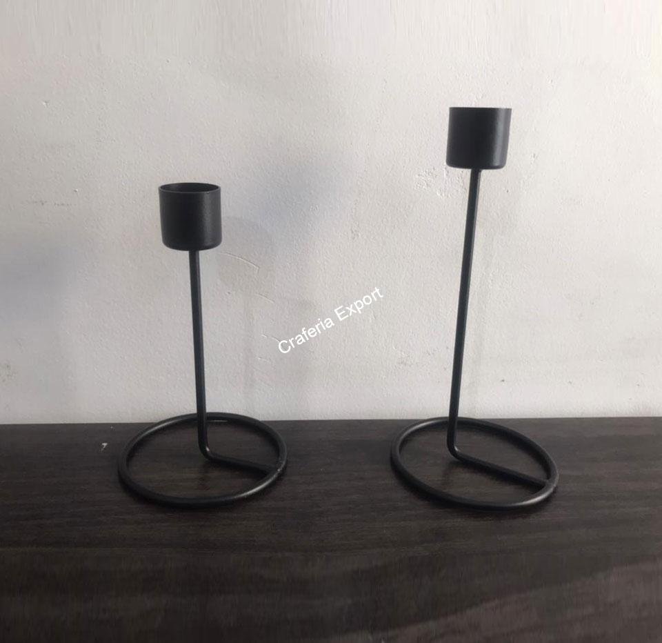 Unique metallic candlestick tealight candle holder stand (set of 2) / gifts purpose