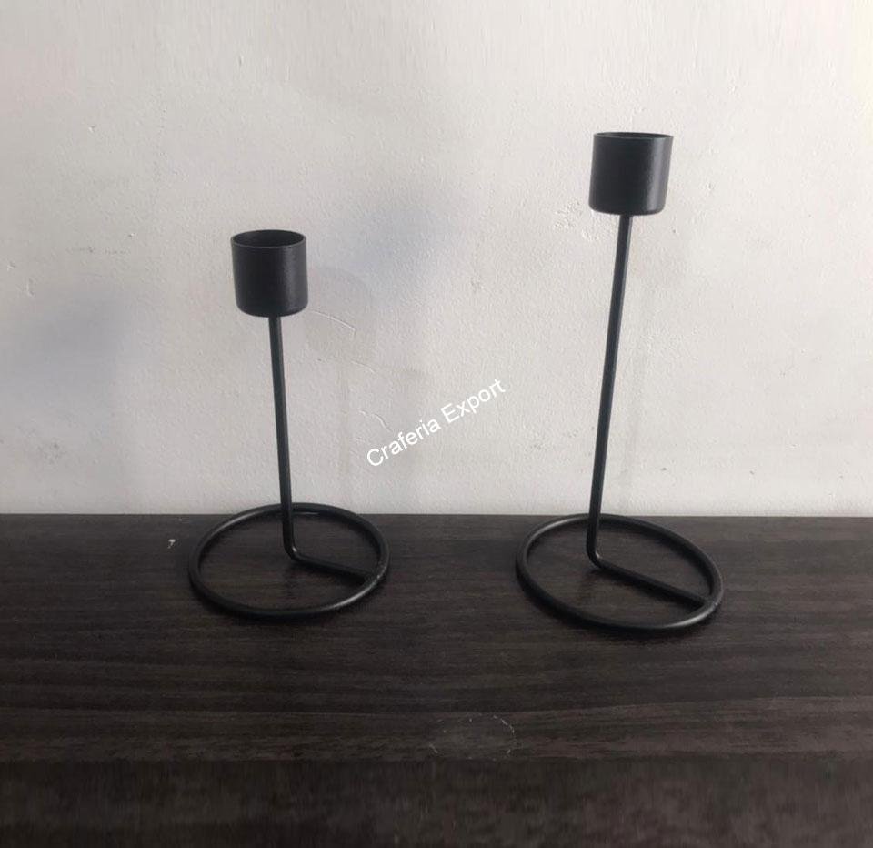Unique metallic candlestick tealight candle holder stand (set of 2) / gifts purpose