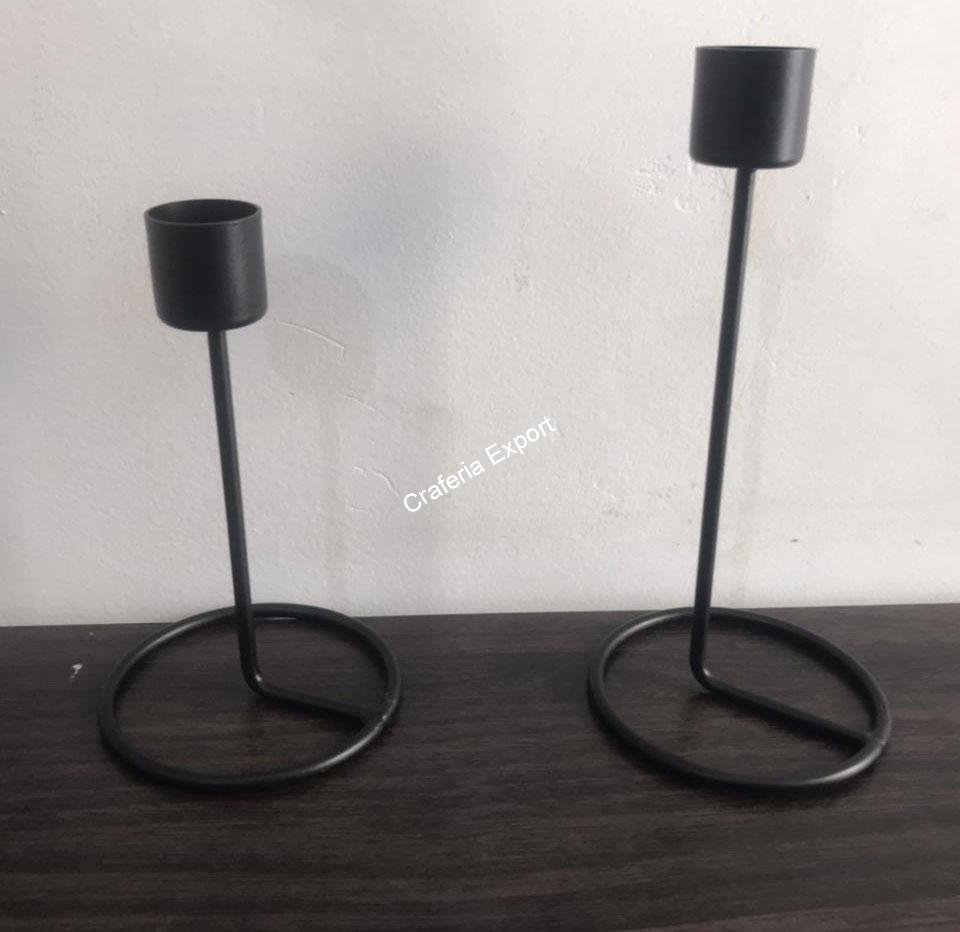Unique metallic candlestick tealight candle holder stand (set of 2) / gifts purpose