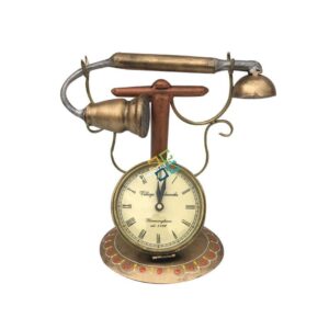 Retro Telephone Model Clock showpiece For Home Decor