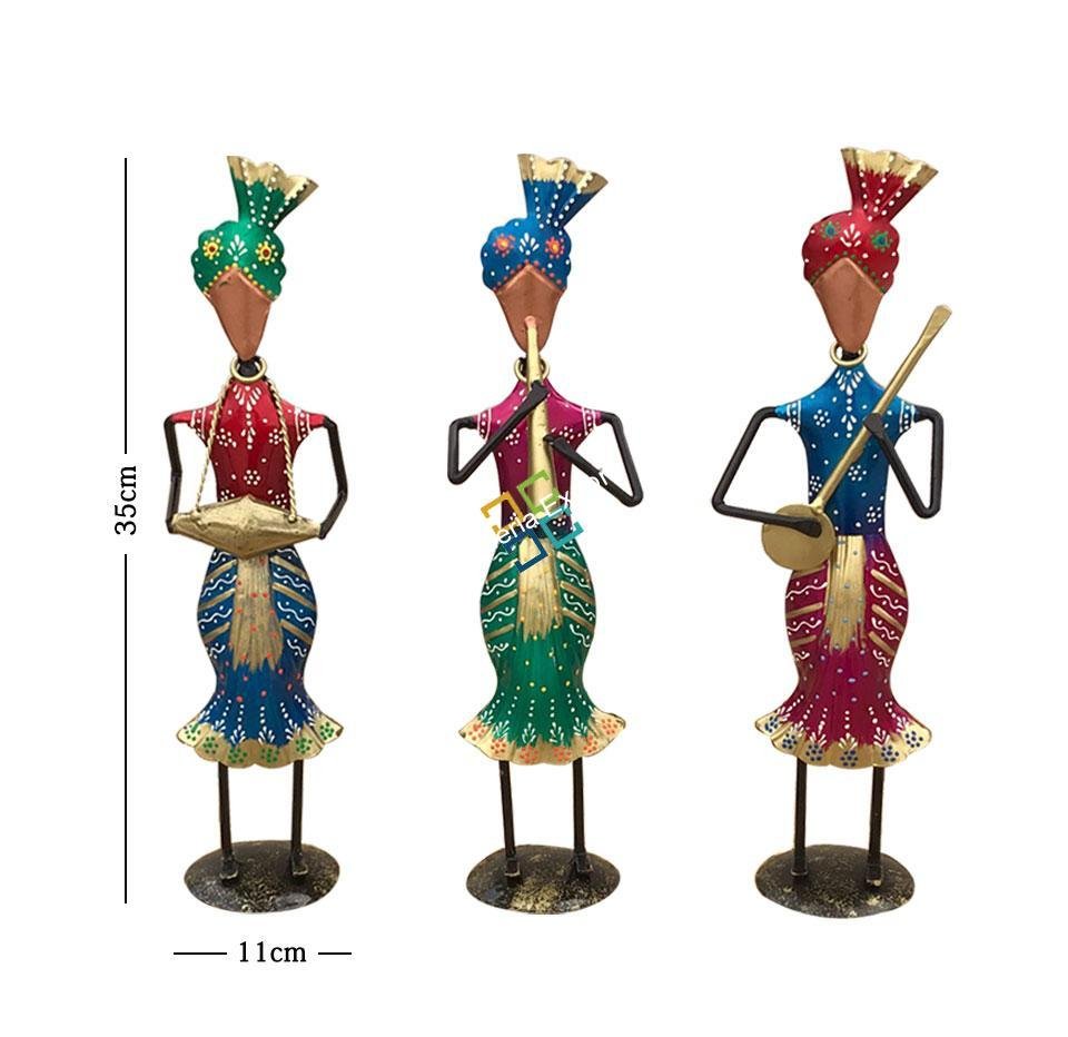 Antique 3 Punjabi Musican Men Figurine/Showpiece For Decor