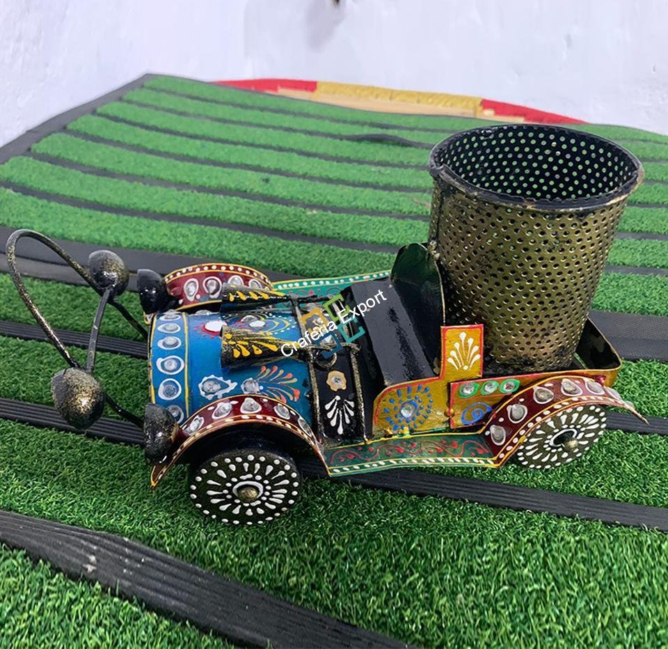 Train Engine Pen & pencil Holder/ Desk Orangize showpiece