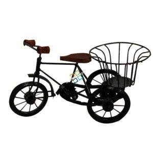 Cycle Rickshaw showpiece with Basket/ tokri table top