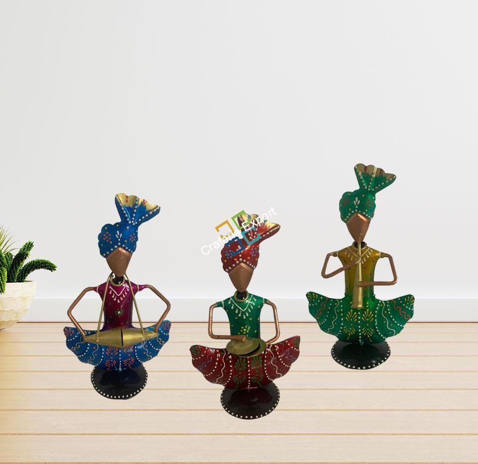 Antique showpiece of musician showpiece tabletop for home decor and gift-set of 3