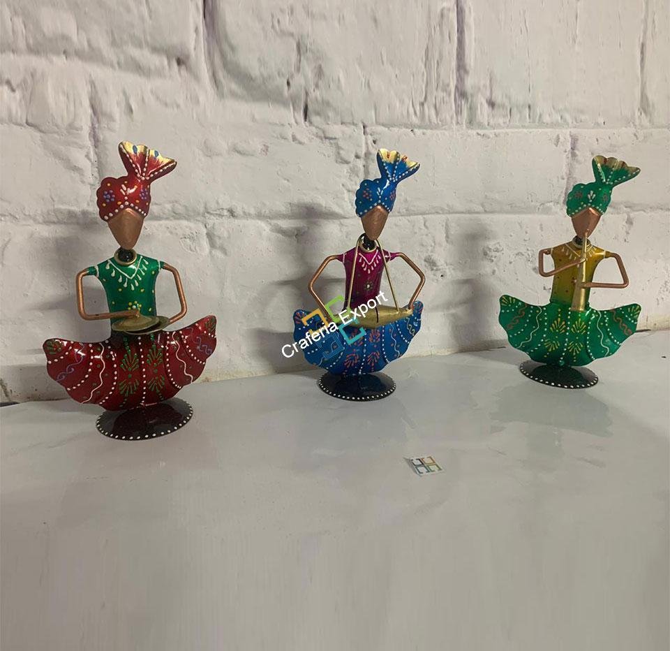 Antique showpiece of musician showpiece tabletop for home decor and gift-set of 3