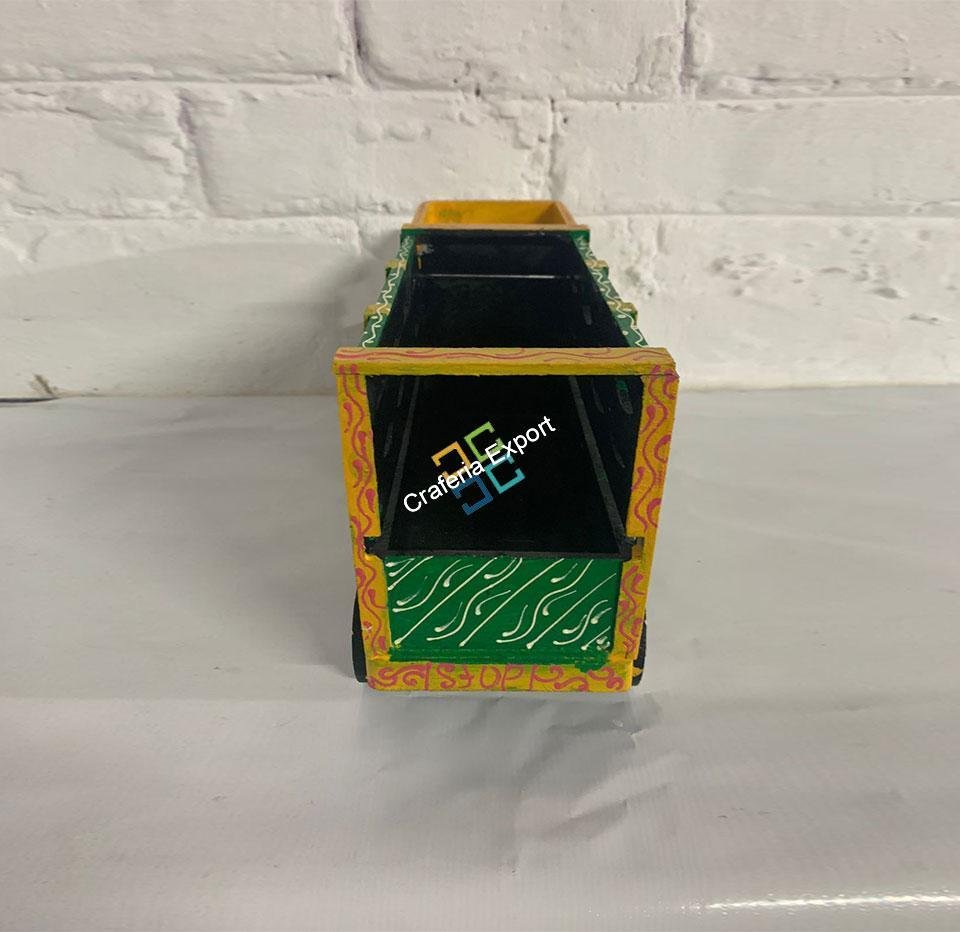 Antique wooden truck decorative showpiece hand painted