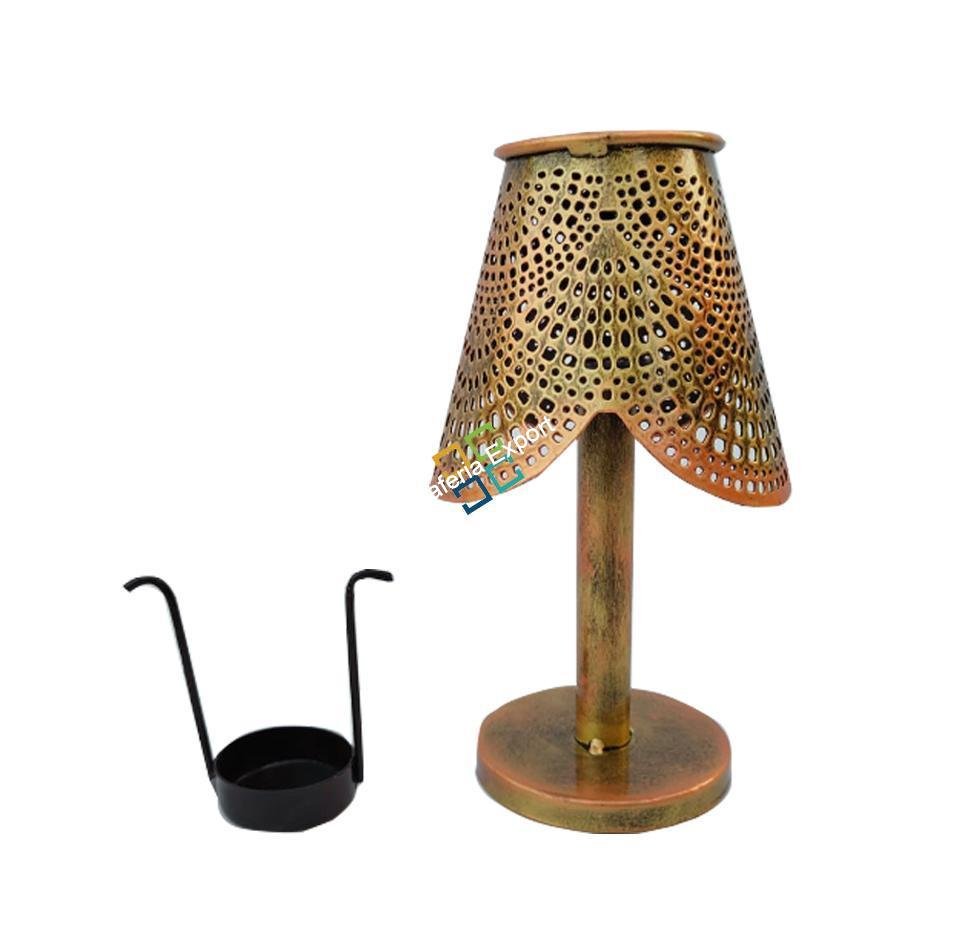 Modern Design Tea Light Candle Light Stand For Table Top Decorations (Set of 2)