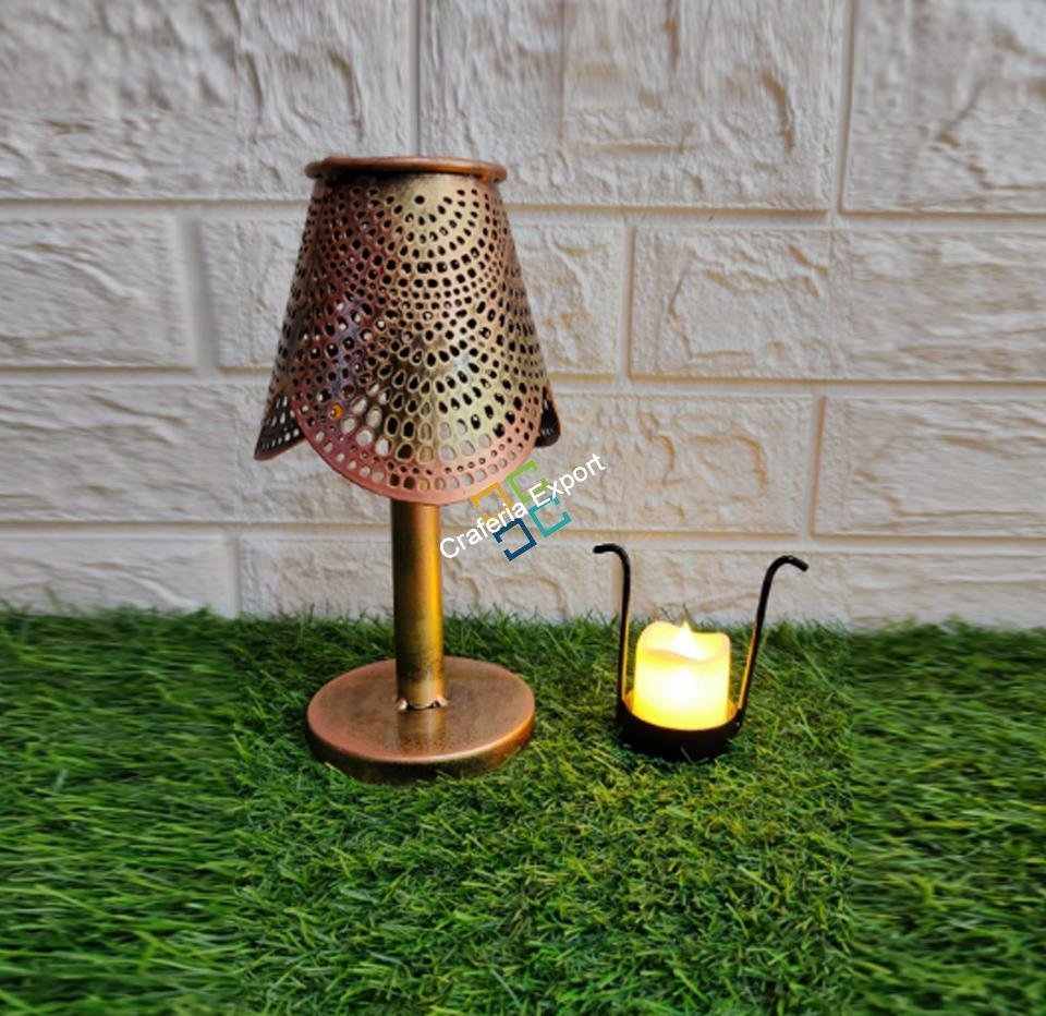 Modern Design Tea Light Candle Light Stand For Table Top Decorations (Set of 2)