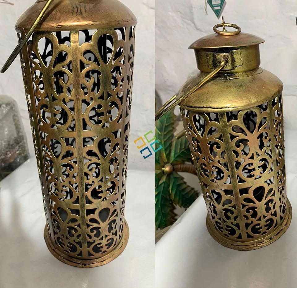 Unique Decoration Hanging Metal T-Light/Candle Holder (Set of 2)  For Home Indoor Outdoor Decor