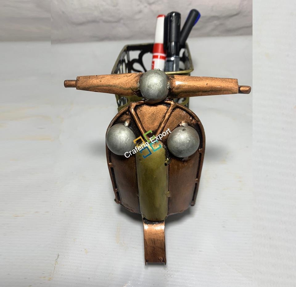 Antique Scooter Shape Pen Pencil Holder Showpiece | Home office Table Organizer | Table top decorations Gift Ascents
