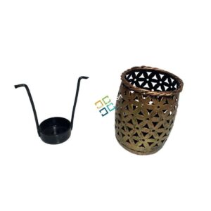 Dholak Shaped Tealight Candle Holder/Pen Stand