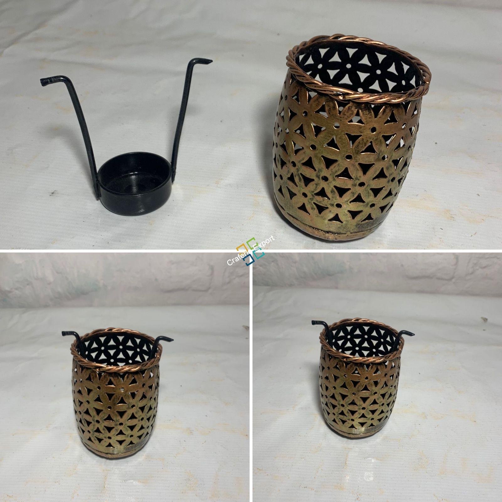 Dholak Shaped Tealight Candle Holder/Pen Stand