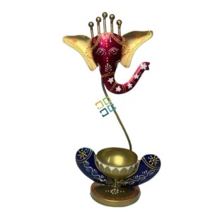 Home decorative ganesh tealight candle holder showpiece gifts