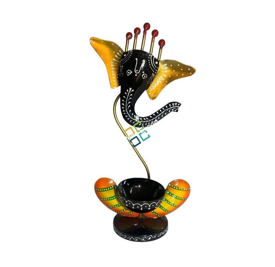 Home decorative ganesh tealight candle holder showpiece gifts