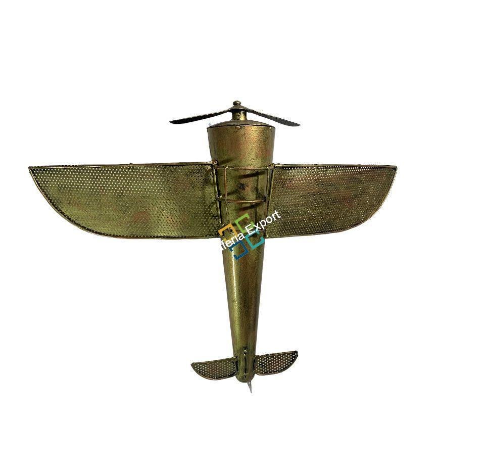 Metallic Vintage Retro Aeroplane/Helicopter for Wall decor hanging showpiece