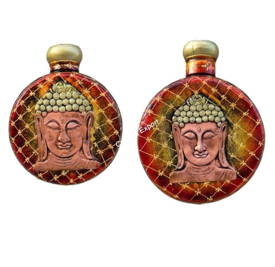 Metal buddha wall hanging Tall Kudiya Pot set for decor